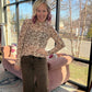 Cheetah Hearts Mesh Top