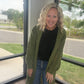 Kandis Knit Cardigan- Olive