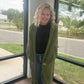 Kandis Knit Cardigan- Olive