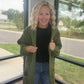 Kandis Knit Cardigan- Olive