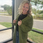 Kandis Knit Cardigan- Olive