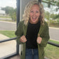 Kandis Knit Cardigan- Olive