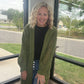Kandis Knit Cardigan- Olive