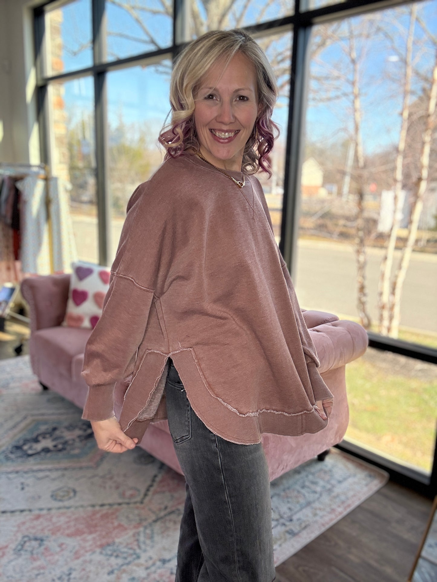 Keepsake Pullover- Mocha