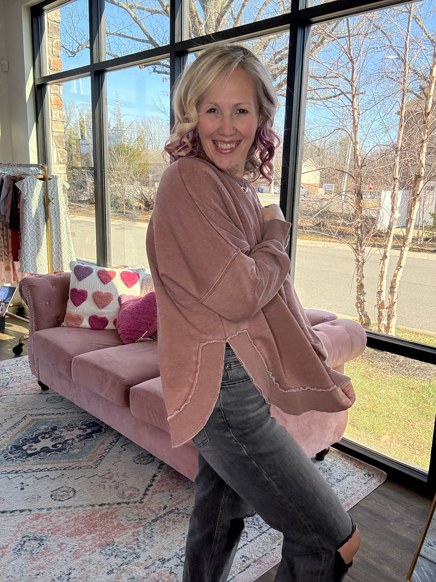 Keepsake Pullover- Mocha