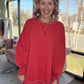 Keepsake Pullover- Red