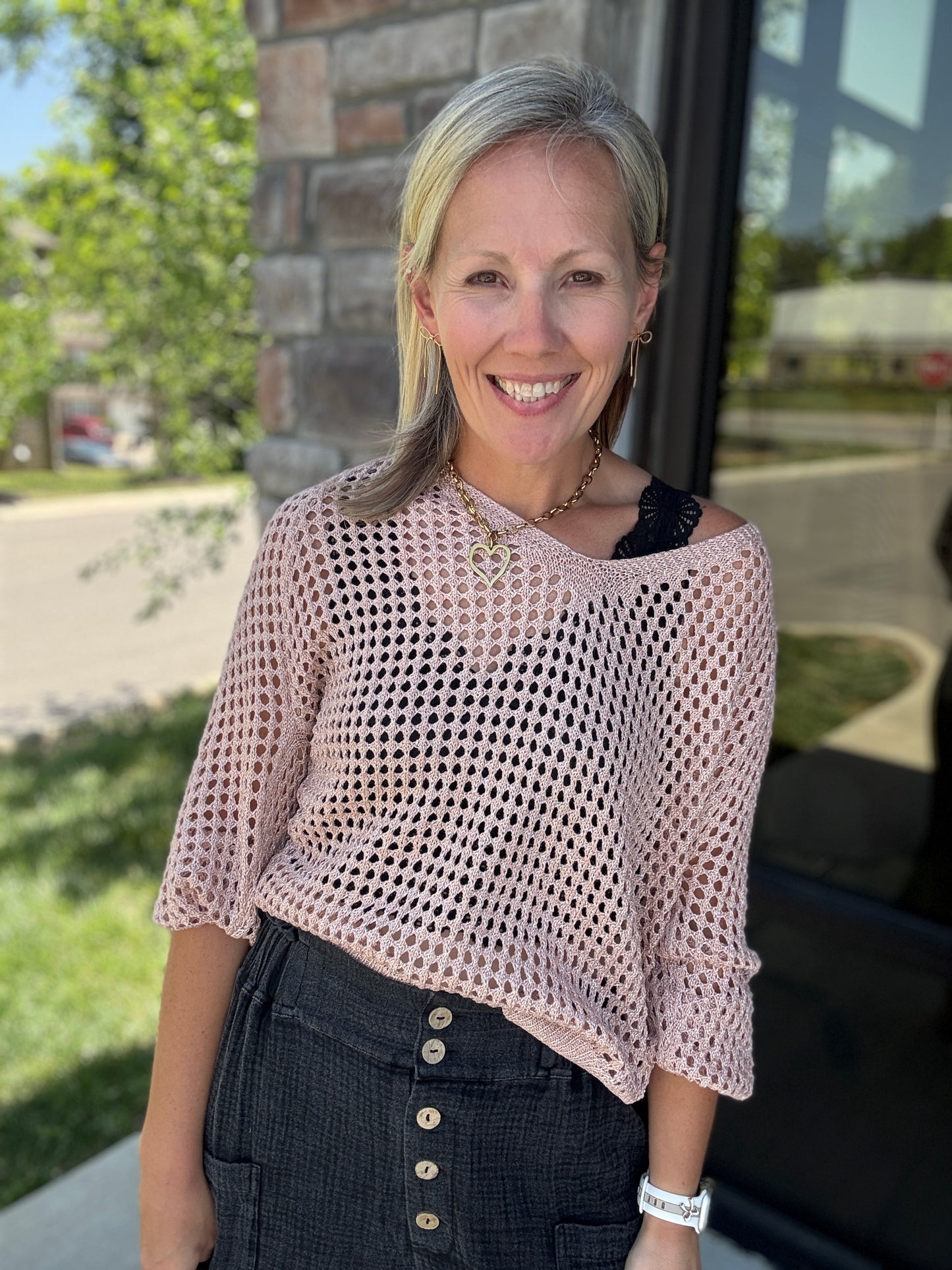 Golden Hour Top-Peachy Pink