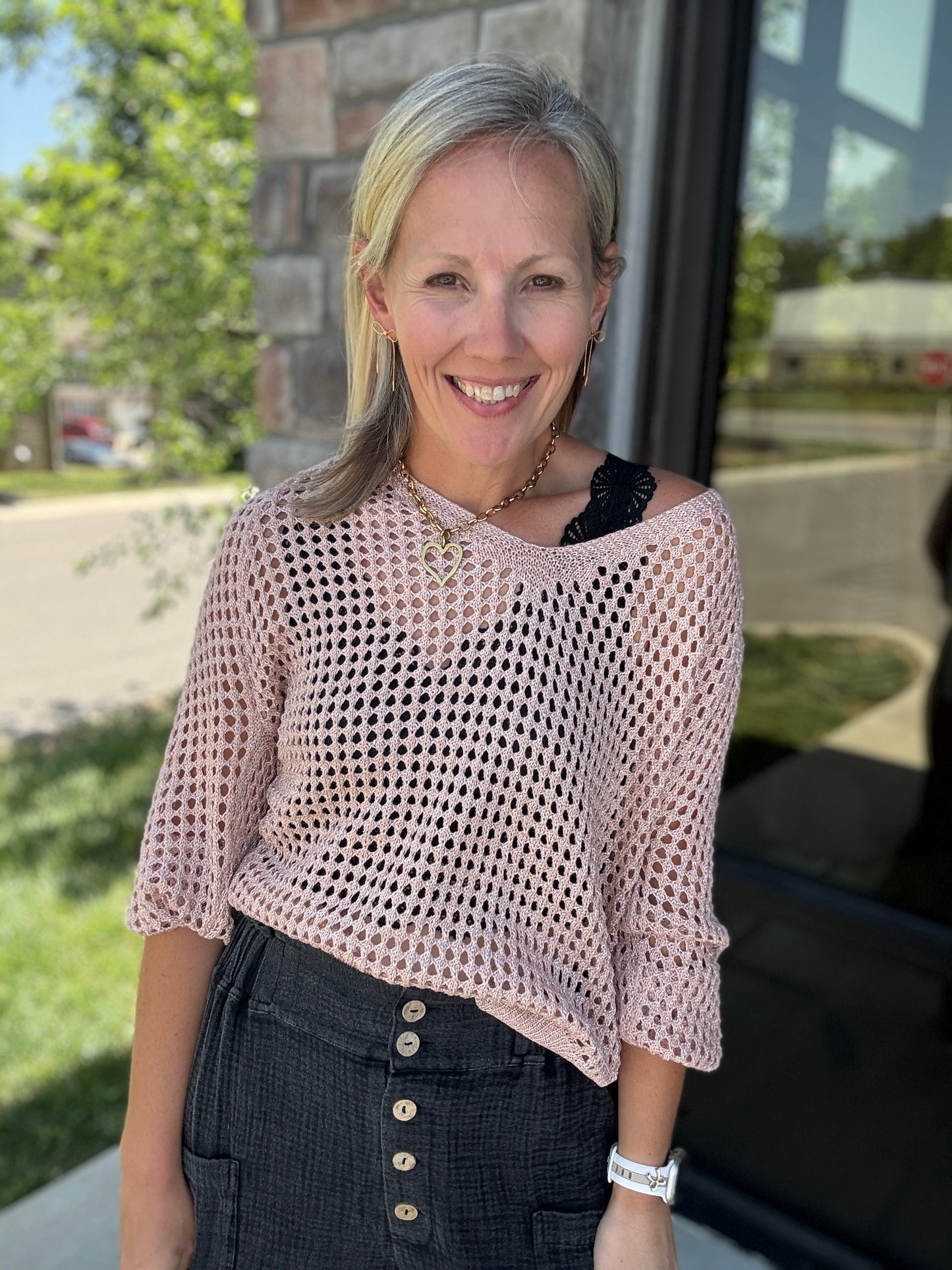 Golden Hour Top-Peachy Pink