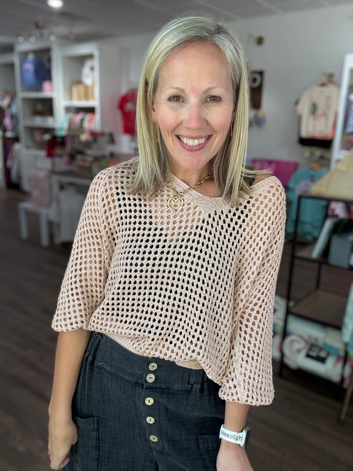 Golden Hour Top-Peachy Pink