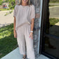 Scalloped Sands Linen Pant