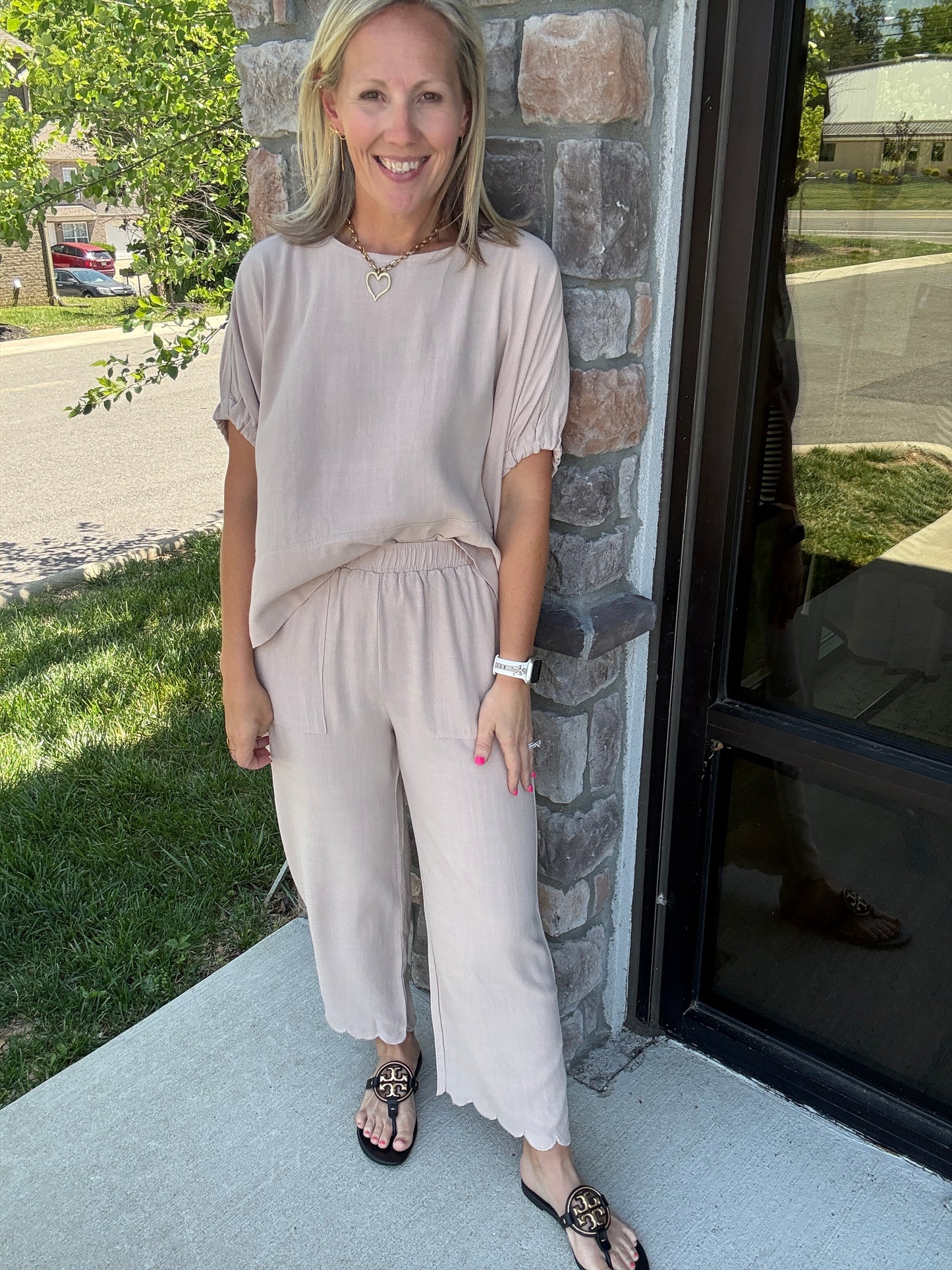 Tied Up Linen Top