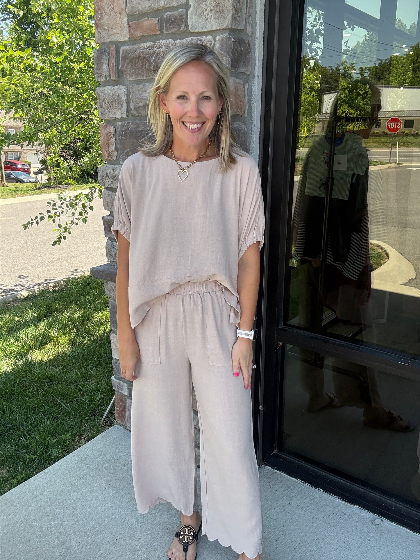 Tied Up Linen Top