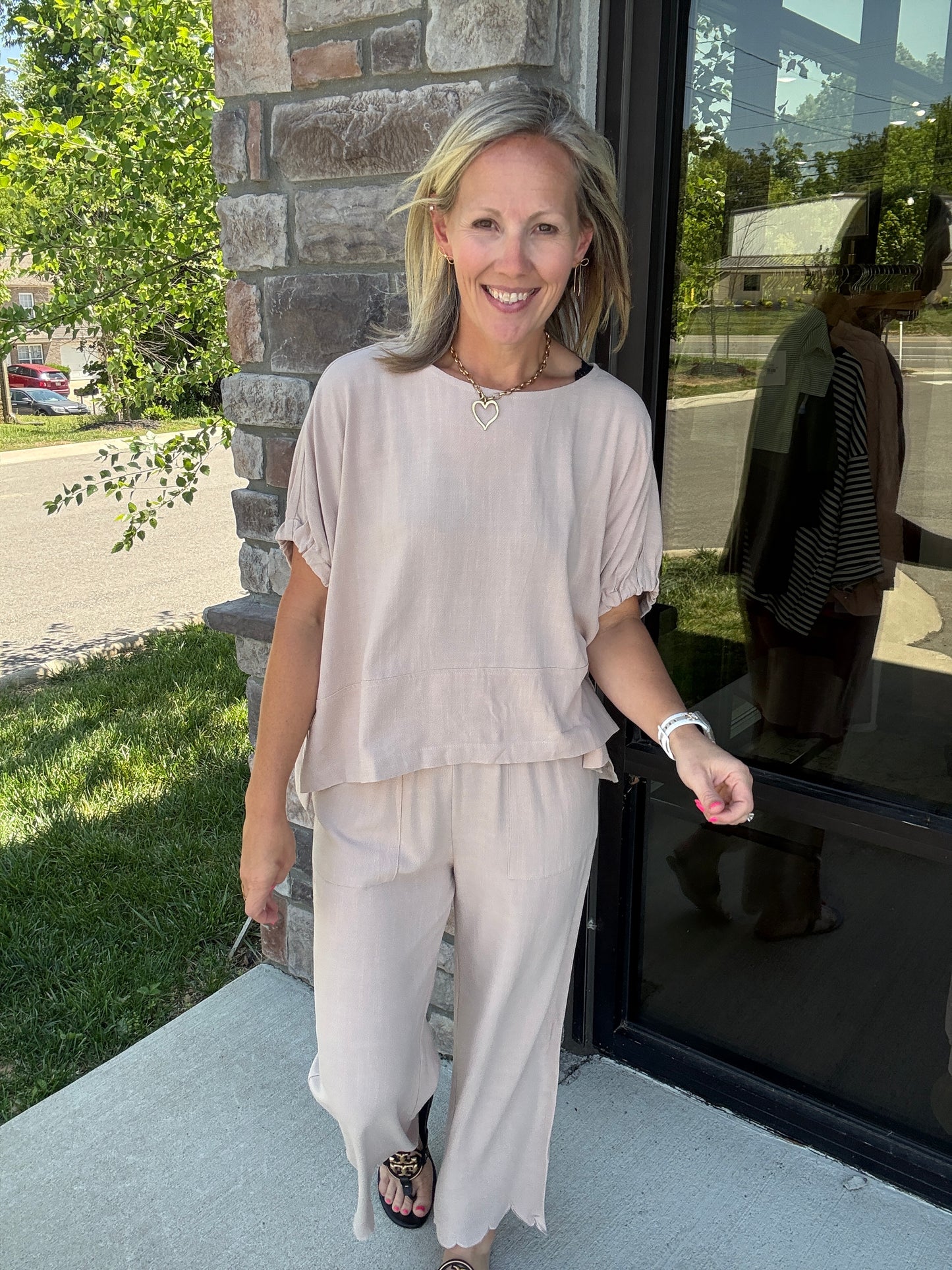 Tied Up Linen Top