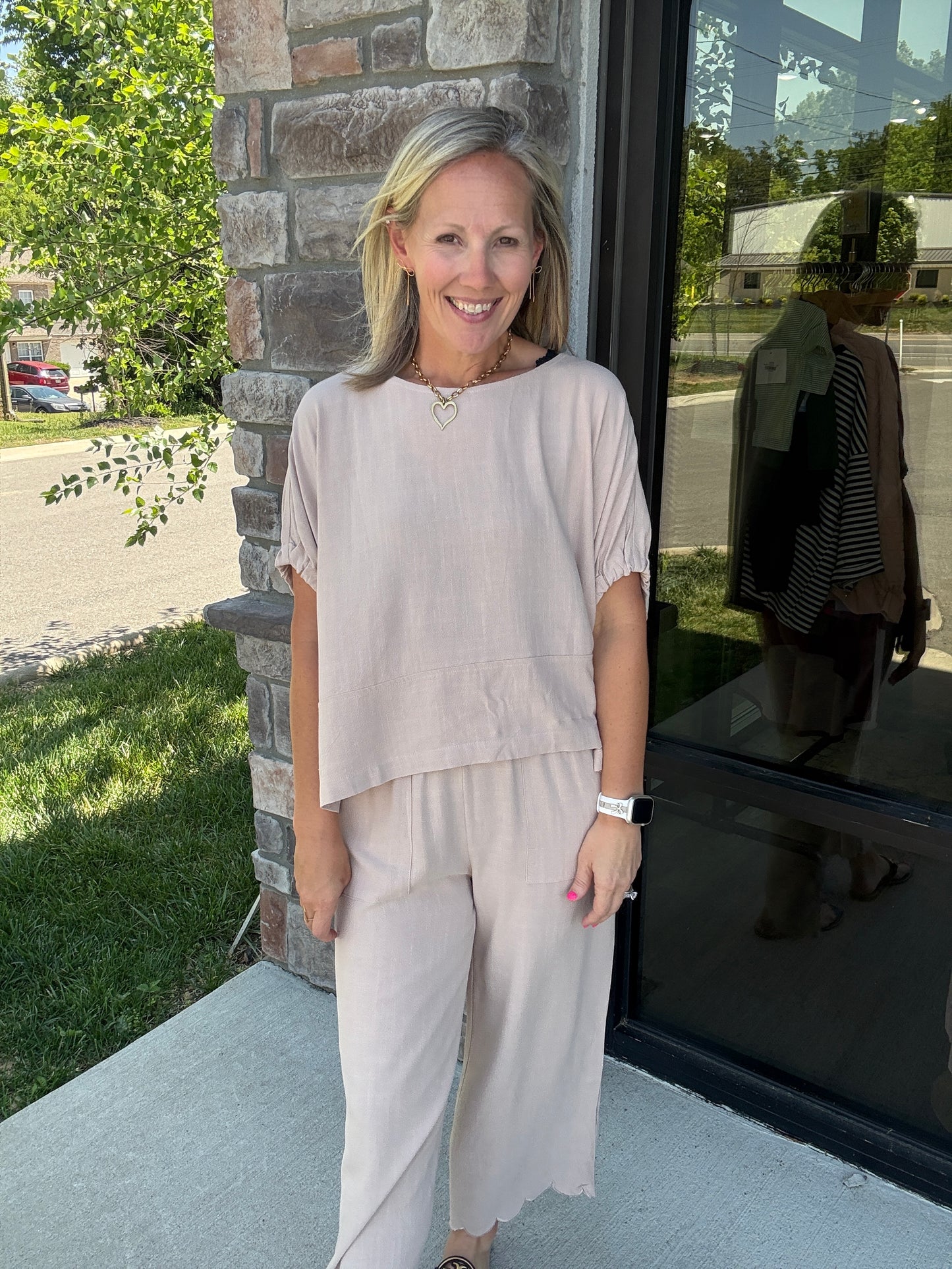 Tied Up Linen Top