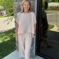 Scalloped Sands Linen Pant