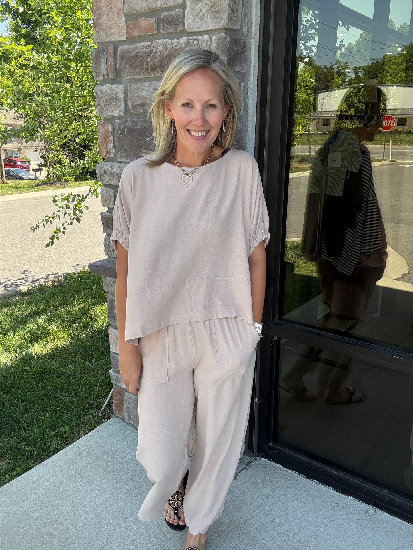Tied Up Linen Top