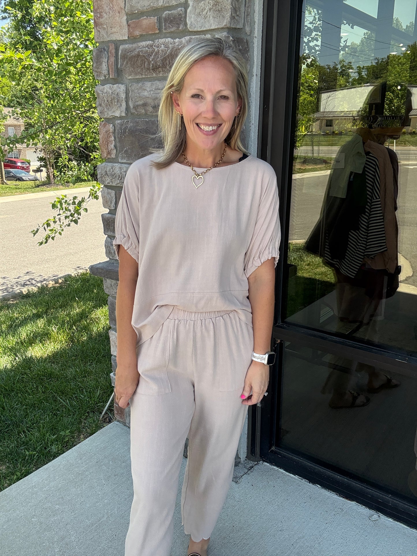 Tied Up Linen Top
