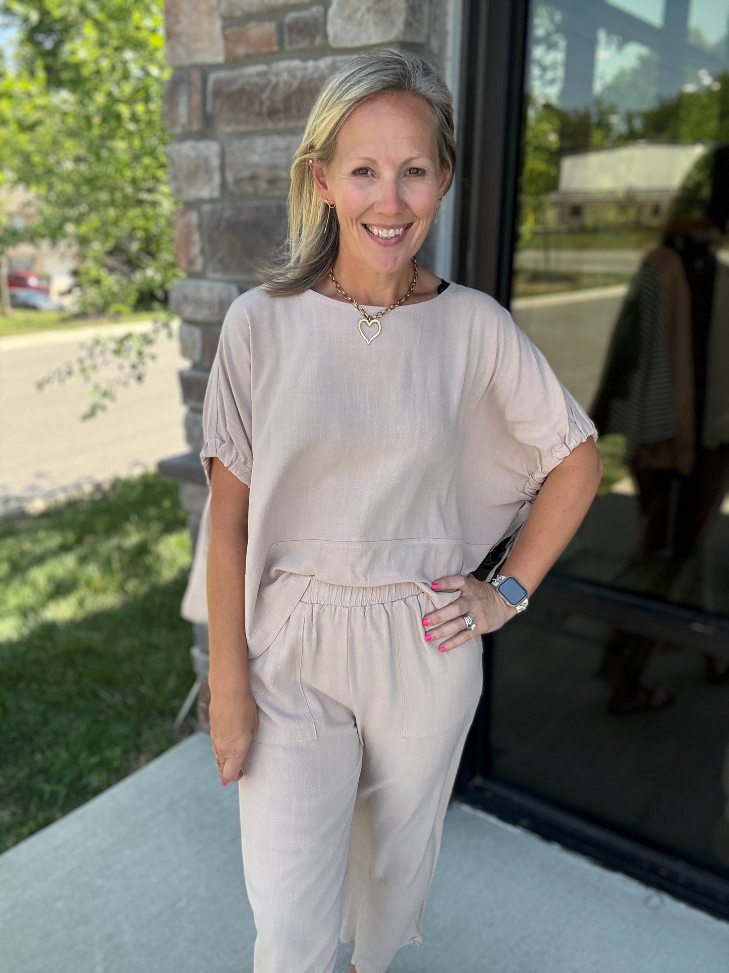 Tied Up Linen Top
