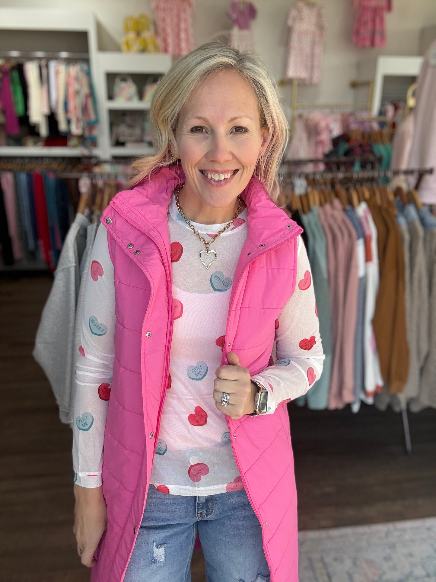 Sweethearts Mesh Layering Top