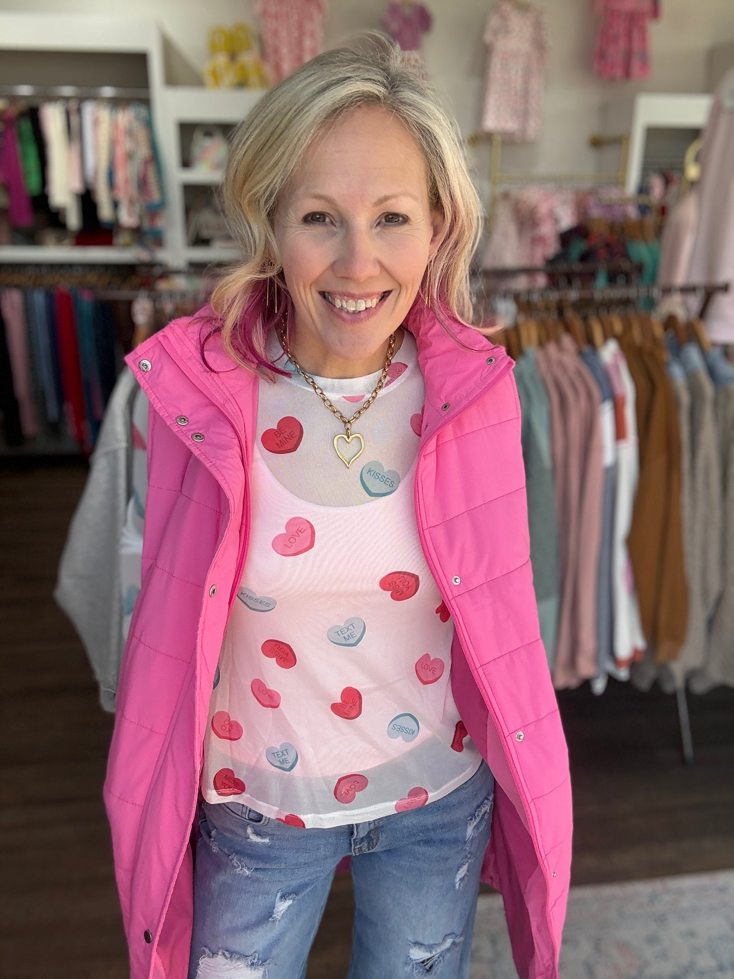 Sweethearts Mesh Layering Top