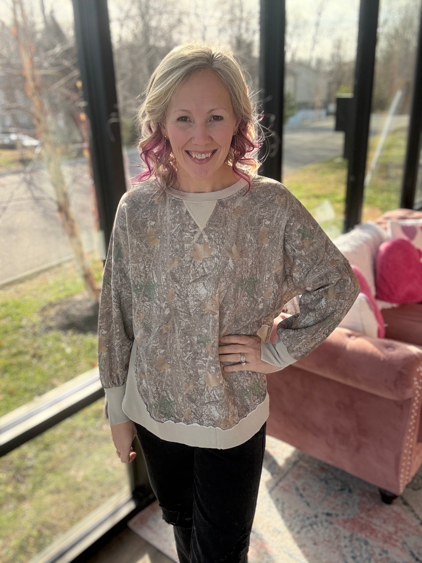 Keepsake Pullover- Camo