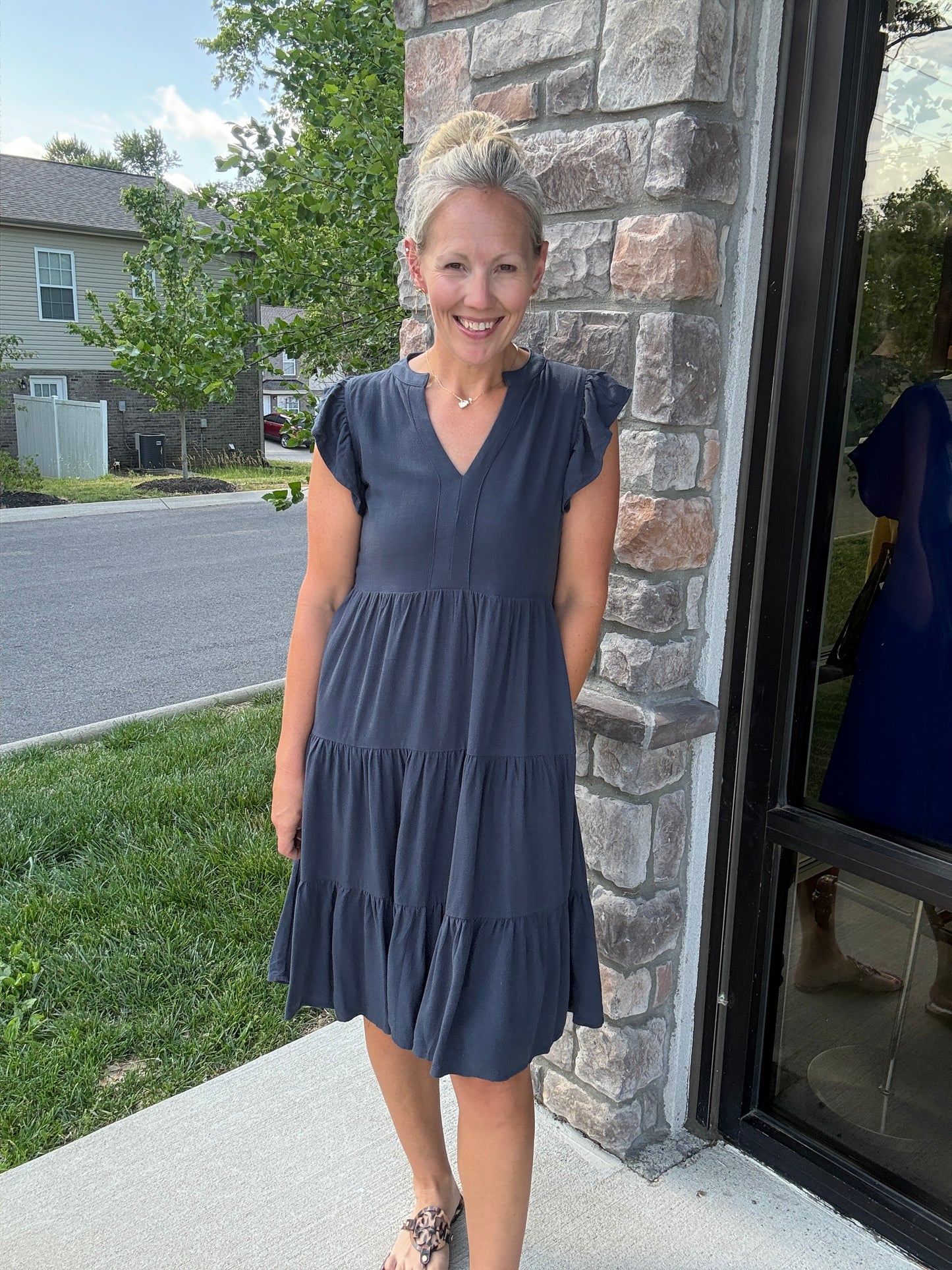 Navy Tide Dress