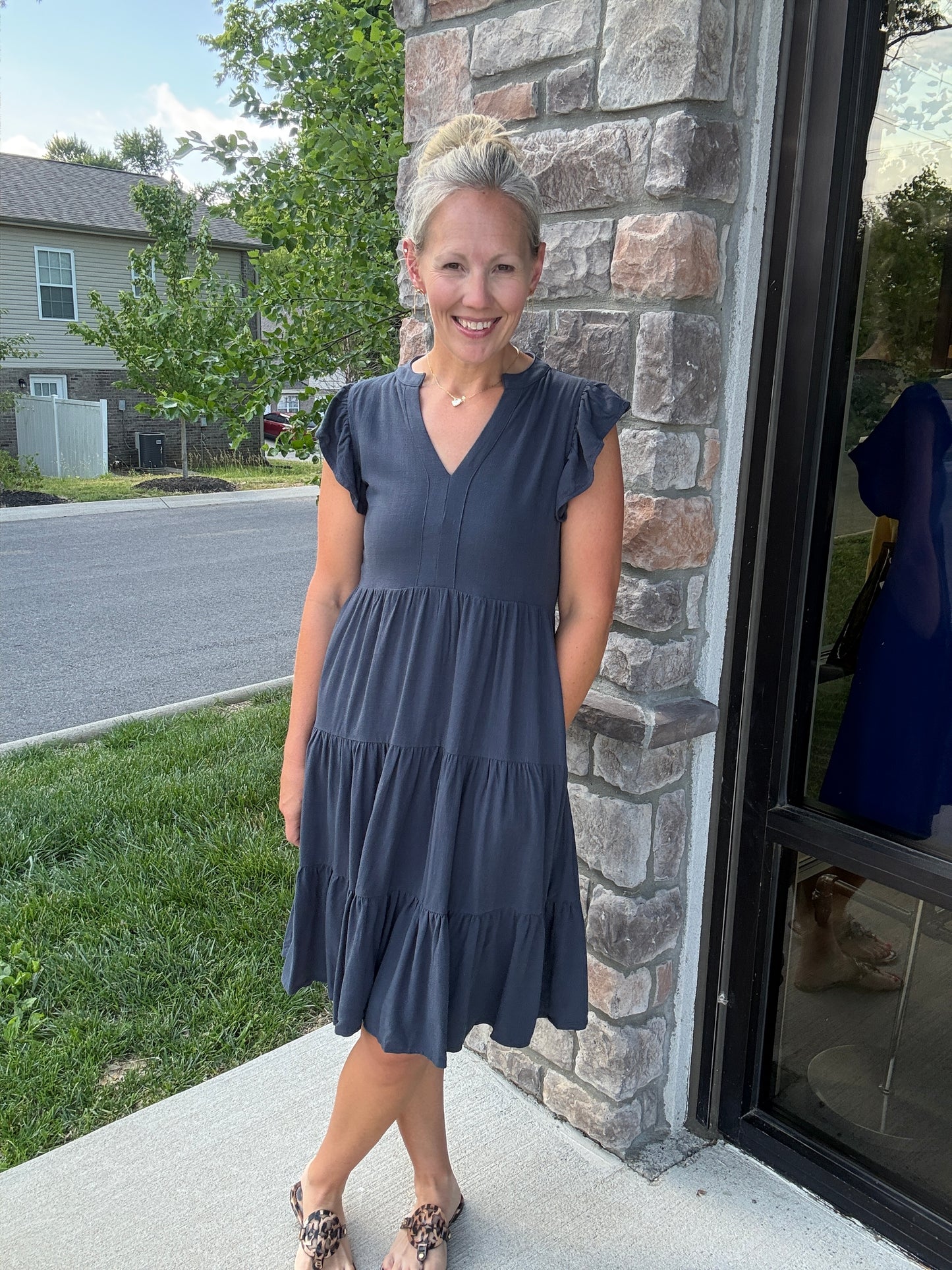 Navy Tide Dress