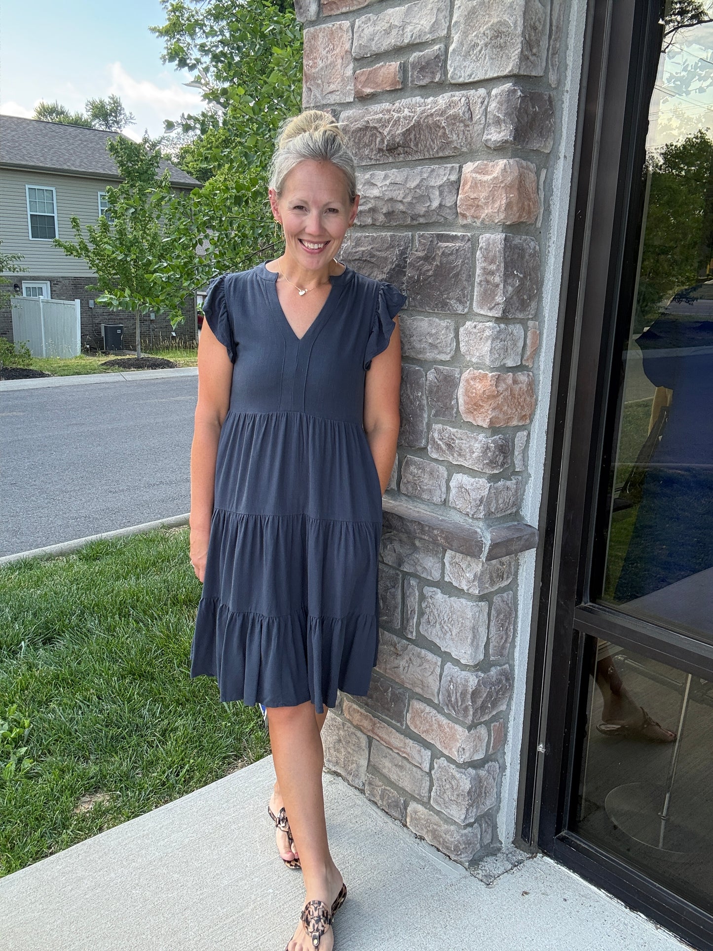 Navy Tide Dress