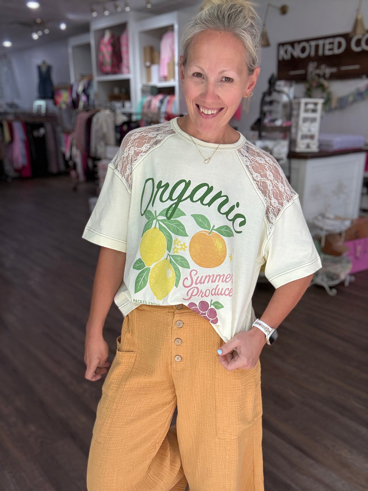 Boardwalk Gauze Pants- Lemon