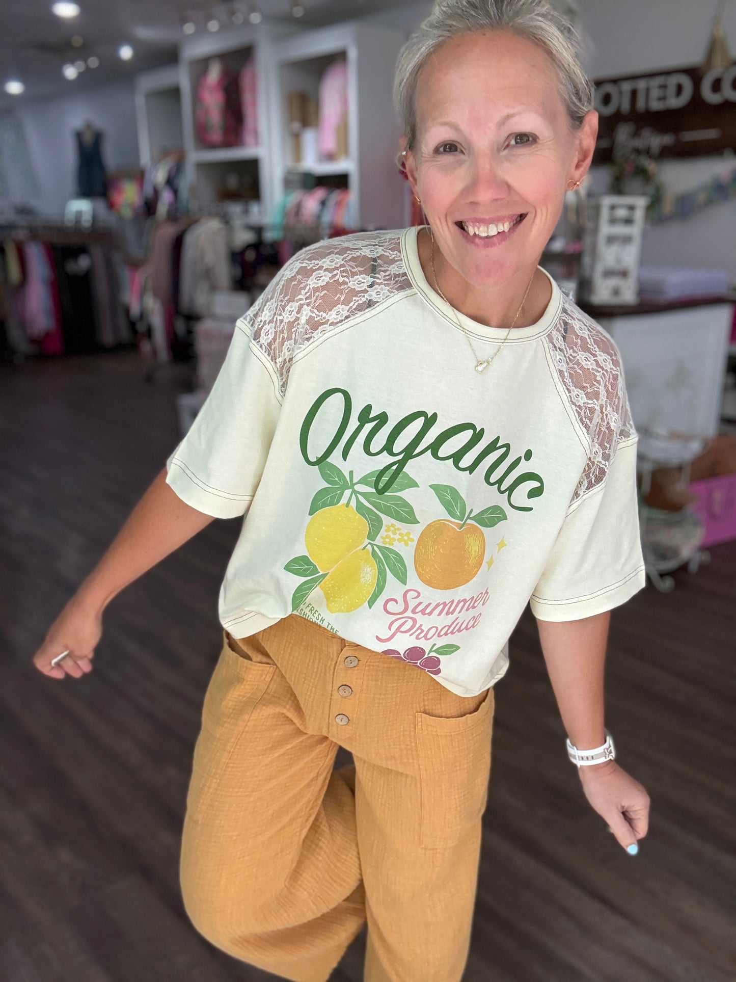 Boardwalk Gauze Pants- Lemon