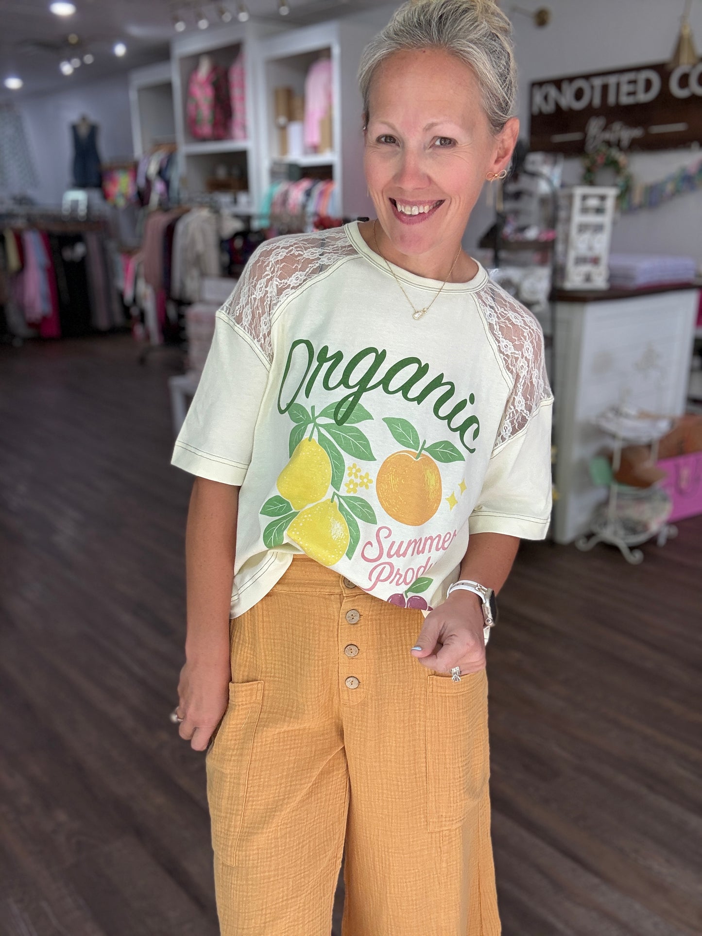 Boardwalk Gauze Pants- Lemon