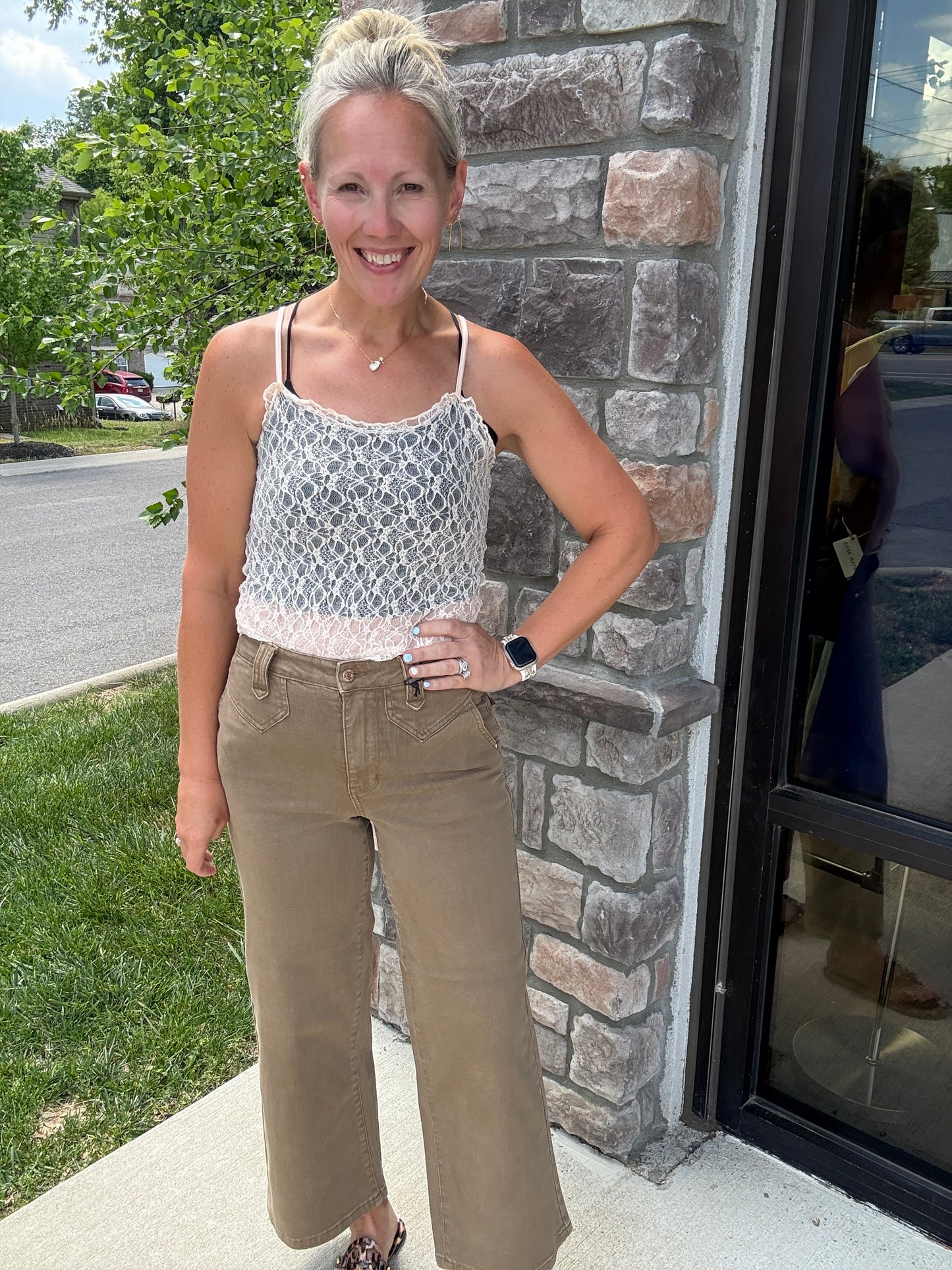 Sweet Lace Cami- Cream