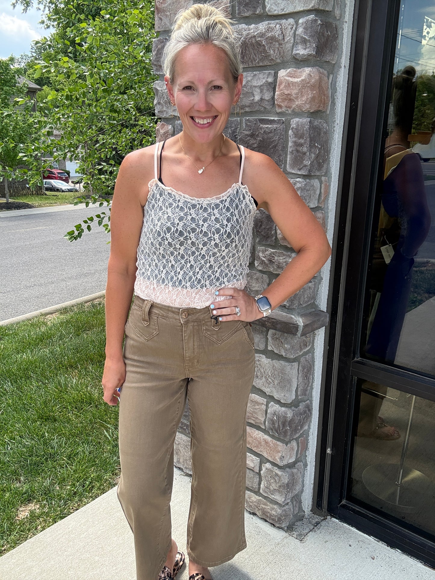 Sweet Lace Cami- Cream