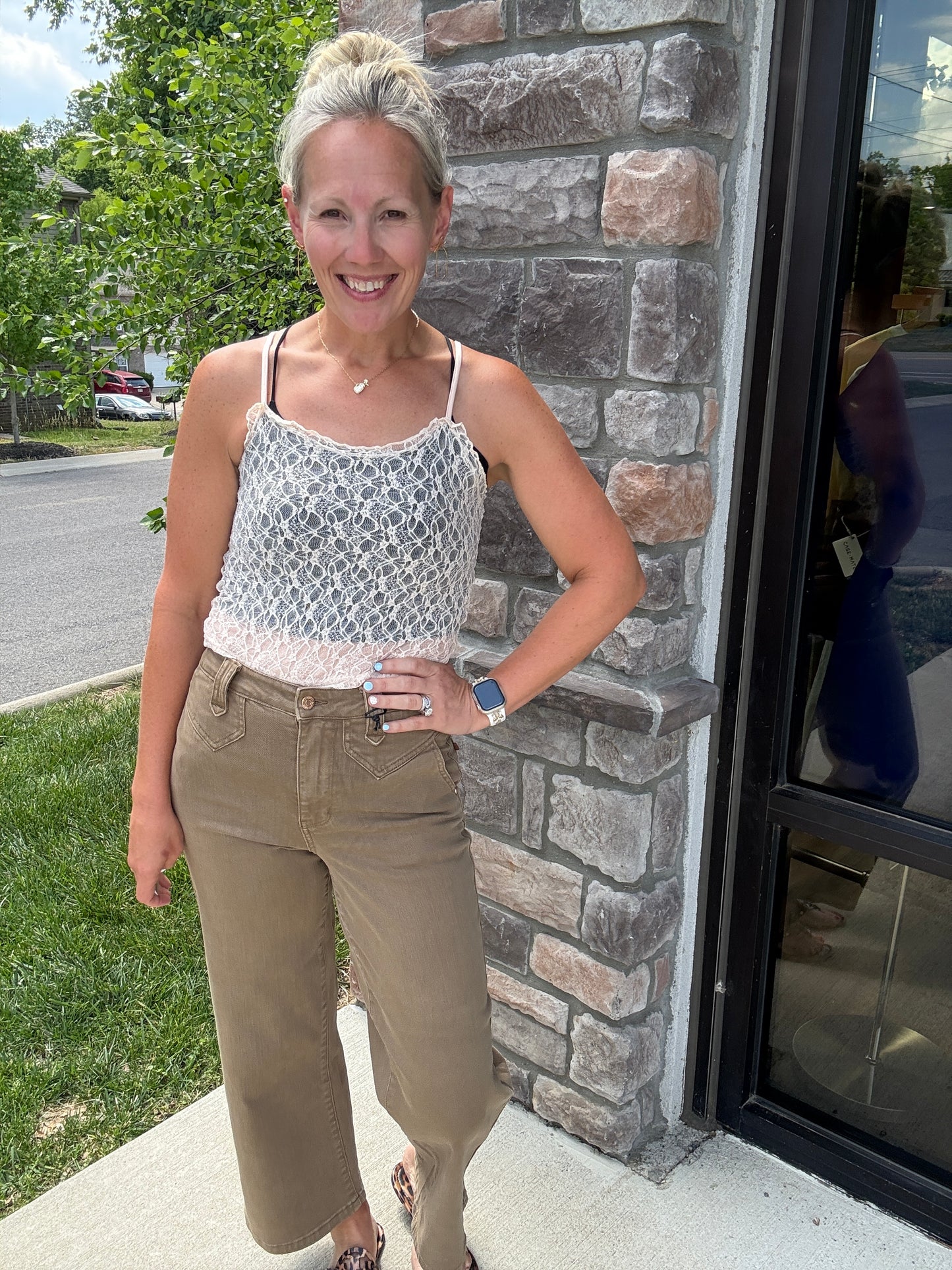 Sweet Lace Cami- Cream