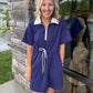 Courtside Cutie Dress- Navy