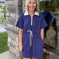 Courtside Cutie Dress- Navy