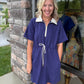 Courtside Cutie Dress- Navy