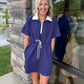 Courtside Cutie Dress- Navy