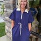 Courtside Cutie Dress- Navy