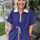 Courtside Cutie Dress- Navy