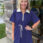 Courtside Cutie Dress- Navy