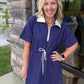Courtside Cutie Dress- Navy