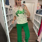 Kelly Green Pop Jeans