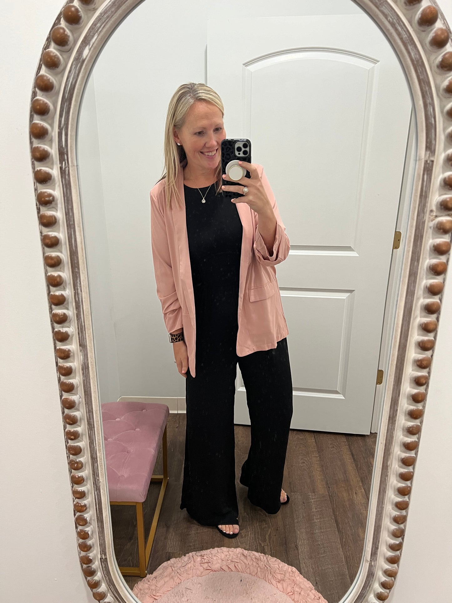 Jayne Lined Blazer-Mauve