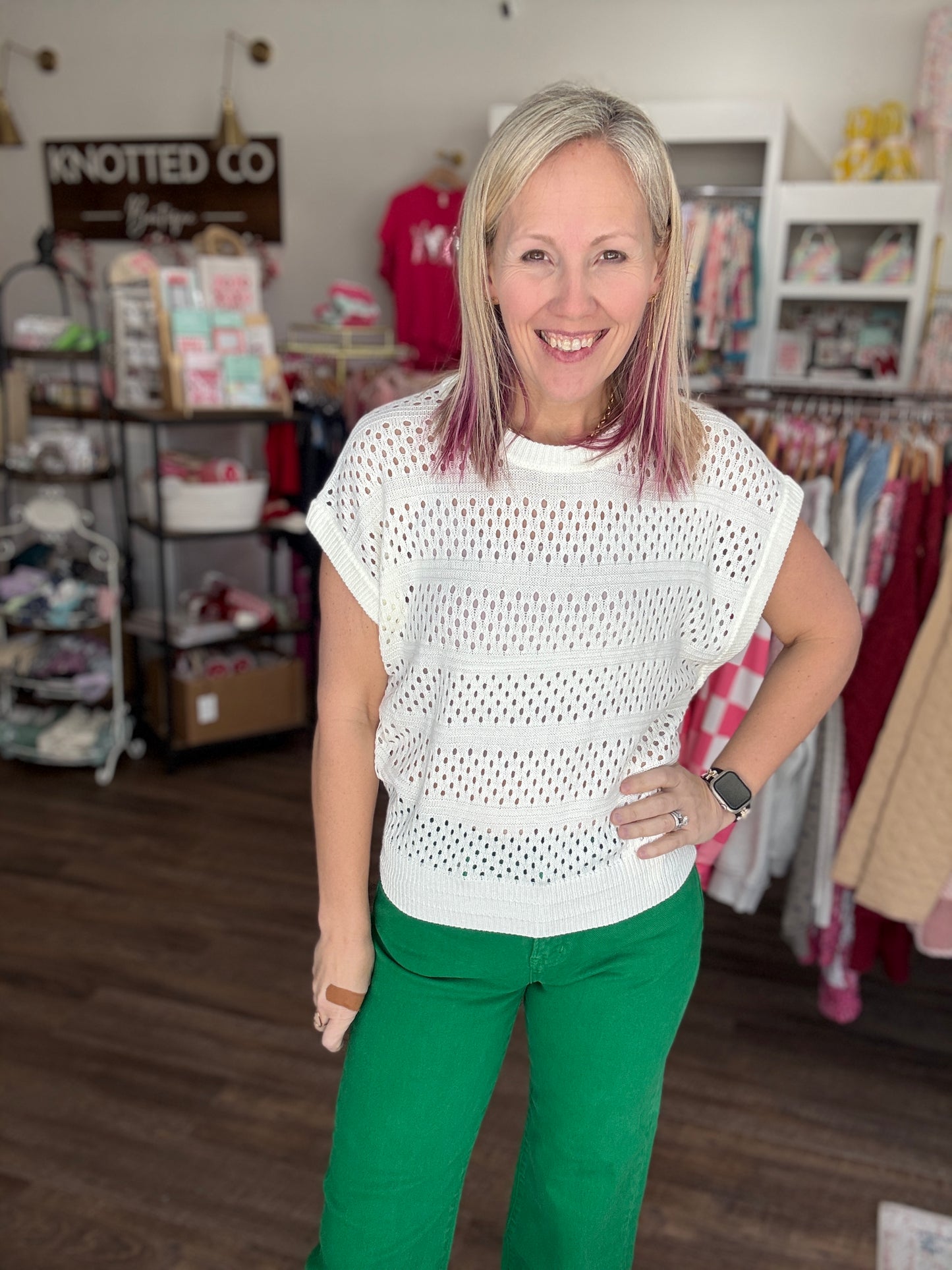 Kelly Green Pop Jeans