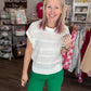 Kelly Green Pop Jeans