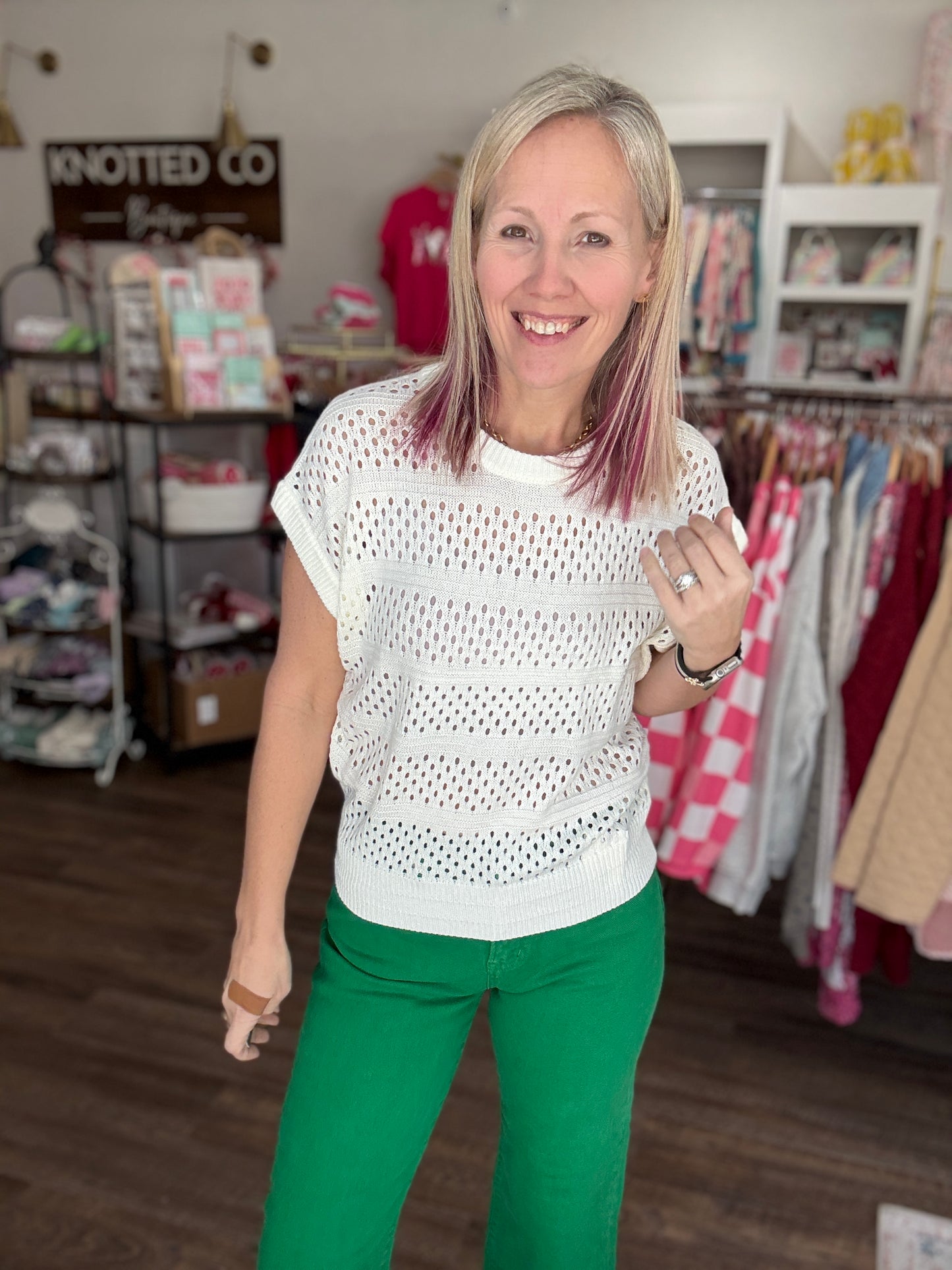 Kelly Green Pop Jeans