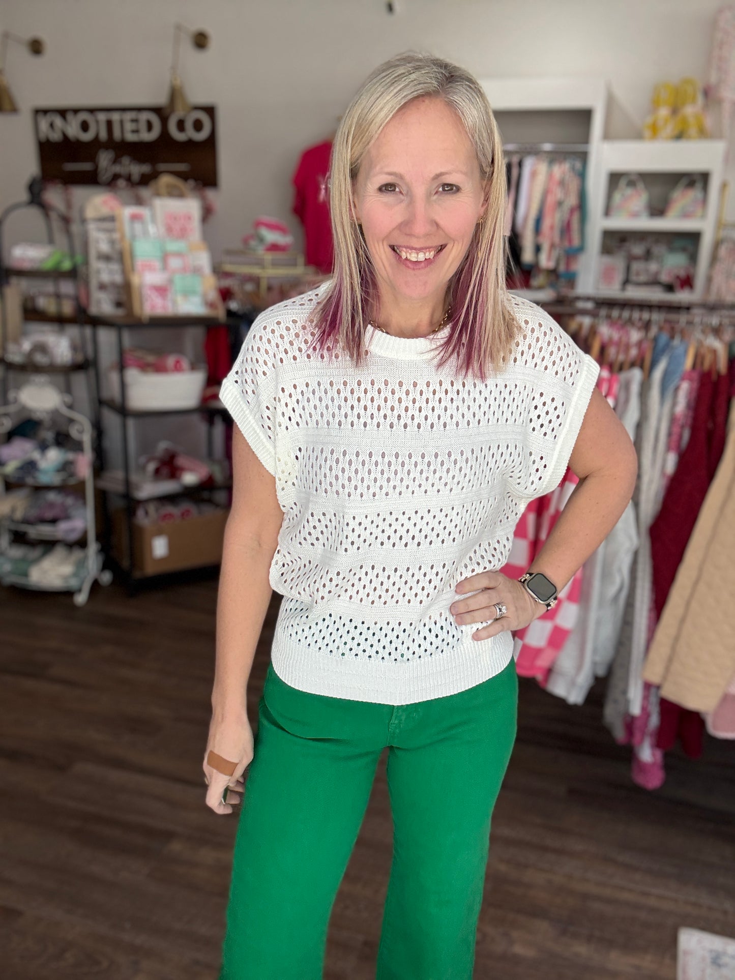 Kelly Green Pop Jeans