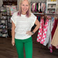 Kelly Green Pop Jeans