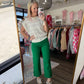 Kelly Green Pop Jeans